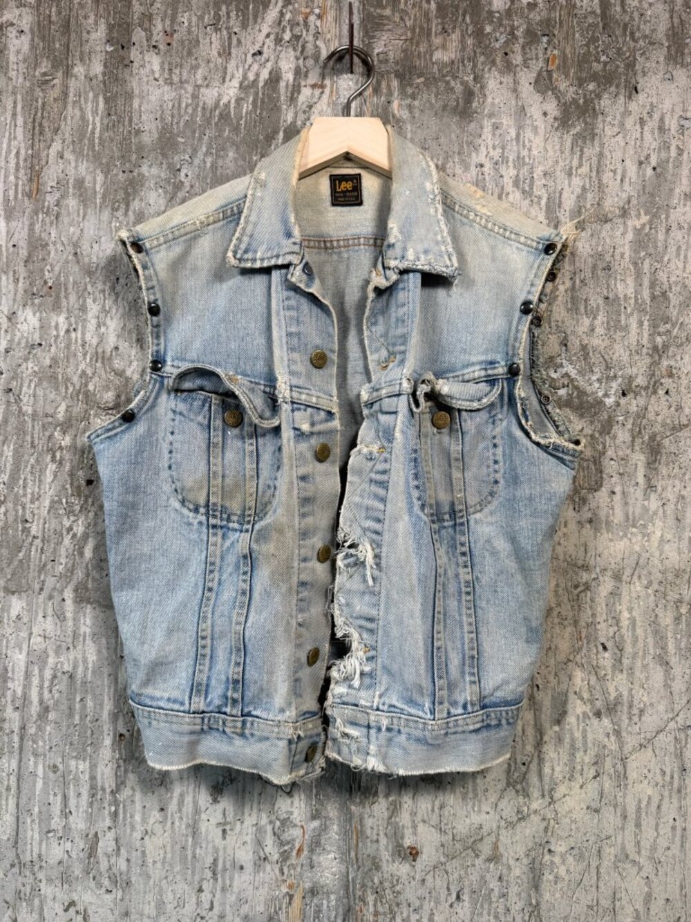 LEE Men's Vintage Cut Off Denim Vest